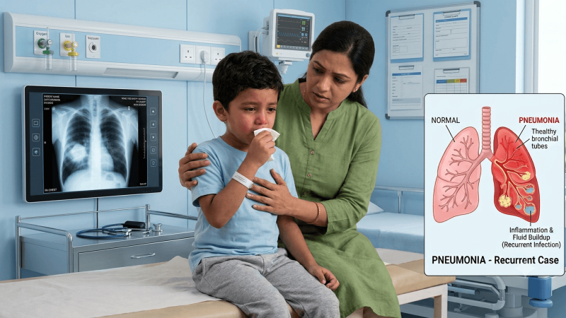 Recurrnet pnuemonia in a child